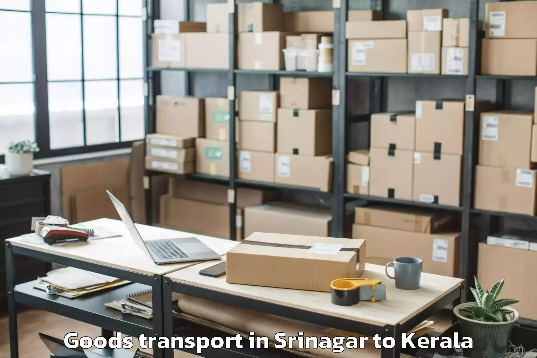 Book Srinagar to Karthikappally Goods Transport Online